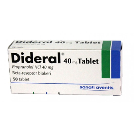 Dideral Propranolol 40 Mg 50 Tablets Sanofi Dideral Propranolol 40 Mg 50 Tablets Sanofi